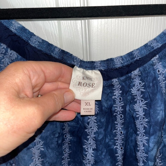 Knox Rose Navy Blue Women's Blouse - Picture 2 of 3